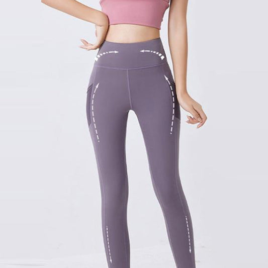 Leggings de yoga con cintura alta y control de abdomen para muje