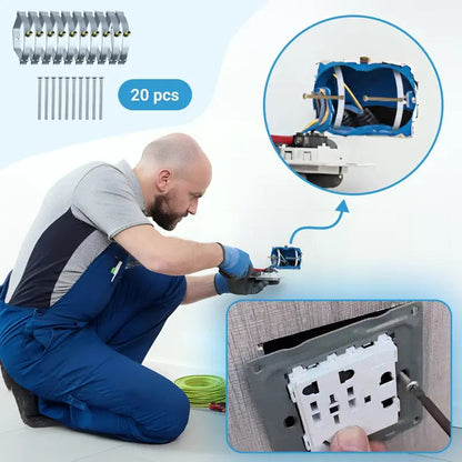 20 piezas de reparación de cajas ocultas con dientes