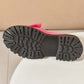 Mocasines elegantes de plataforma con laz