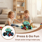 Coche de juguete dinosaurio Press & Go con luces