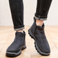 Botas de nieve cálidas de invierno con cremallera para hombr