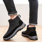 Botas de nieve cálidas de invierno con cremallera para hombr