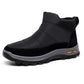 Botas de nieve cálidas de invierno con cremallera para hombr