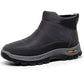 Botas de nieve cálidas de invierno con cremallera para hombr