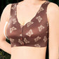 Sujetador push-up estampado sin costuras para mujer