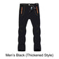 Pantalones de senderismo con cintura elástica, cálidos, impermeables y a prueba de viento