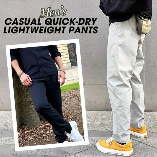 Pantalones casuales ligeros de secado rápido para hombre