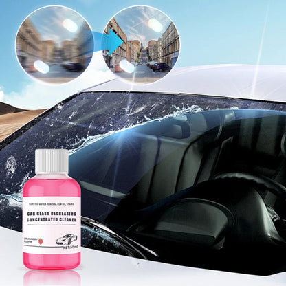Limpiador concentrado que reduce el brillo de los cristales del coche