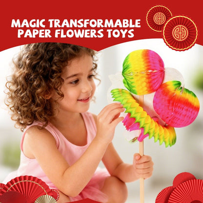 🎅Un regalo de Navidad único🎁Juguetes mágicos transformables de flores de papel