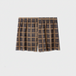 Bóxer de algodón a cuadros para hombre