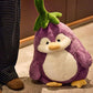 Adorable pingüino berenjena de juguete ultrasuav