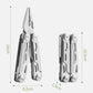 Alicates multiherramienta plegables de acero inoxidable 12 en 1