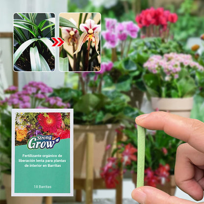 Fertilizante Orgánico de Liberación Lenta para Plantas de Interior en Barritas