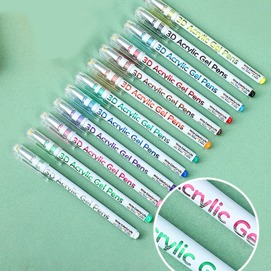 Set de bolígrafos de gel multicolor para dibujar y colorea