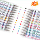 Set de bolígrafos de gel multicolor para dibujar y colorea