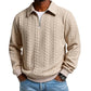 🔥Oferta de novedades: Suéter casual de punto trenzado con media cremallera para hombre