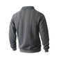 🔥Oferta de novedades: Suéter casual de punto trenzado con media cremallera para hombre