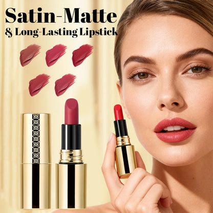 Lápiz labial satinado mate y de larga duració