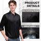 Camisa de manga larga elástica y resistente a las arrugas para hombre