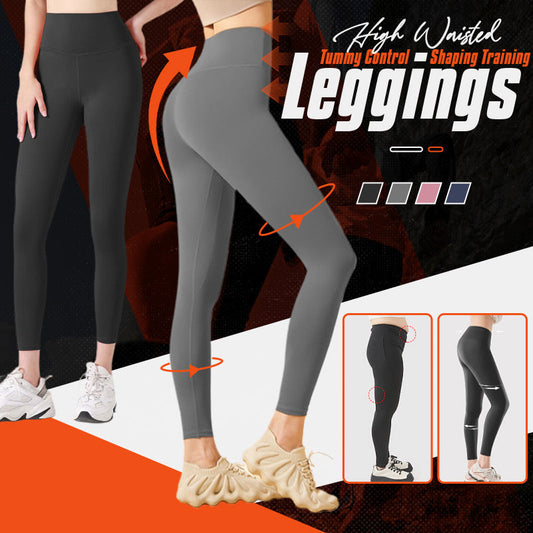Leggings de entrenamiento moldeadores de cintura alta para control de abdomen