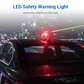 Luz decorativa de viento con forma de aleta de tiburón para coche