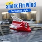 Luz decorativa de viento con forma de aleta de tiburón para coche