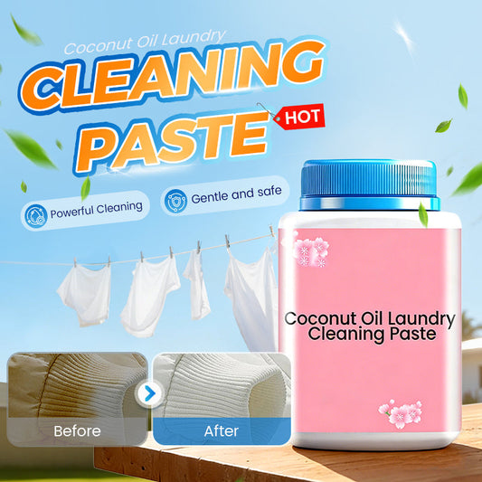 ⌛ ¡Solo 3 días – 50% de descuento en todo! ⏰ Pasta de Lavado con Aceite de Coco para Quitar Manchas ✨🧼