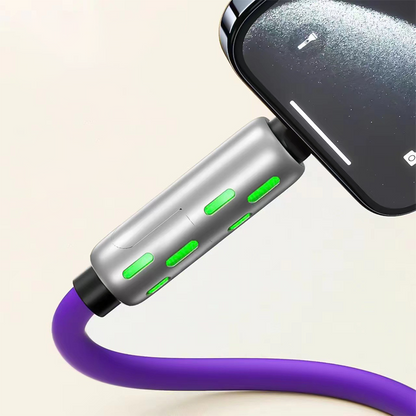🌈 Cable de Carga RGB 4 en 1 con Múltiples Conectores