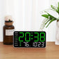 Grande horloge murale numérique avec affichage LED, dateur et thermomètre, cadeau idéal pour les personnes âgées, décoration pour le salon et la chambre à coucher