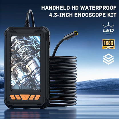 Kit de endoscopio portátil HD impermeable de 4,3 pulgadas