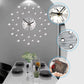 Reloj de pared creativo para decoración de sala de estar.