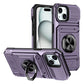 Funda para iPhone con tarjetero y anillo de agarr