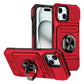 Funda para iPhone con tarjetero y anillo de agarr