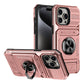 Funda para iPhone con tarjetero y anillo de agarr