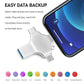 1TB USB OTG 4 en 1, Forma Cruz, Memoria USB para Fotos, Dispositivo de Almacenamiento USB Mini Portátil, Almacenamiento Externo