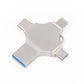 1TB USB OTG 4 en 1, Forma Cruz, Memoria USB para Fotos, Dispositivo de Almacenamiento USB Mini Portátil, Almacenamiento Externo