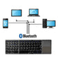 Teclado 2 plegables Mini teclado inalámbrico teclado Bluetooth doble plegable con panel táctil para teléfono Windows Android IOS iPad