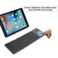 Teclado 2 plegables Mini teclado inalámbrico teclado Bluetooth doble plegable con panel táctil para teléfono Windows Android IOS iPad