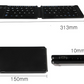 Teclado 2 plegables Mini teclado inalámbrico teclado Bluetooth doble plegable con panel táctil para teléfono Windows Android IOS iPad