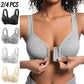 👙 ¡50% DE DESCUENTO AHORA! 💪 Sujetador push-up con cierre frontal ajustable – Sin aros, sin costuras y con soporte lateral – Conjunto de 4 piezas para uso diario ✨