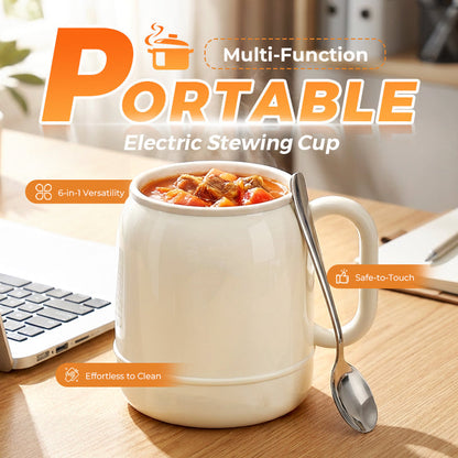 💖¡AHORA CON UN 50 % DE DESCUENTO!🍲Taza eléctrica multifunción portátil para guisar✨