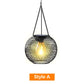 Linternas solares de metal retro