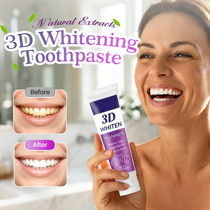 Pasta de dientes blanqueadora 3D con extractos naturale