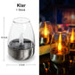 6Pack Velas solares para exteriores sin llama con efecto parpadeante IP65 Lámpara de mesa impermeable Velas LED con sensor crepuscular para linternas, jardines, acampadas, fiestas y decoración del hogar Color cálido