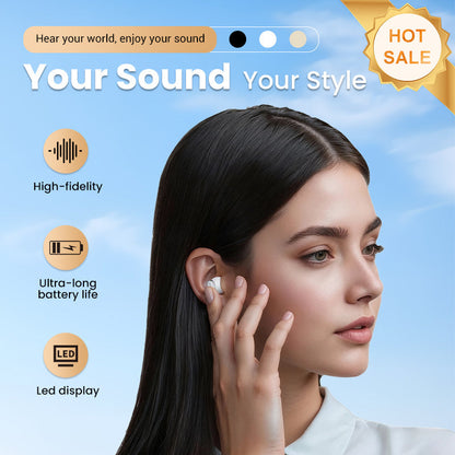 🎧🎁 Auriculares inalámbricos 2 en 1 de doble estilo