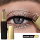 Lápiz de sombra de ojos bicolor de brillo instantáne