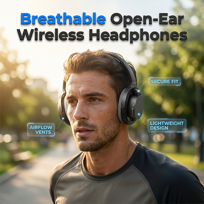 Auriculares deportivos Bluetooth transpirables supraaurales