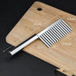 Cuchillo de acero inoxidable con corte ondulad