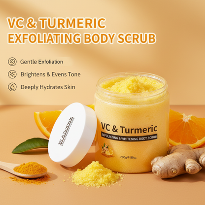 Exfoliante corporal de cúrcuma y vitamina C