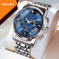 Reloj de cuarzo multifunción informal y de moda para hombre